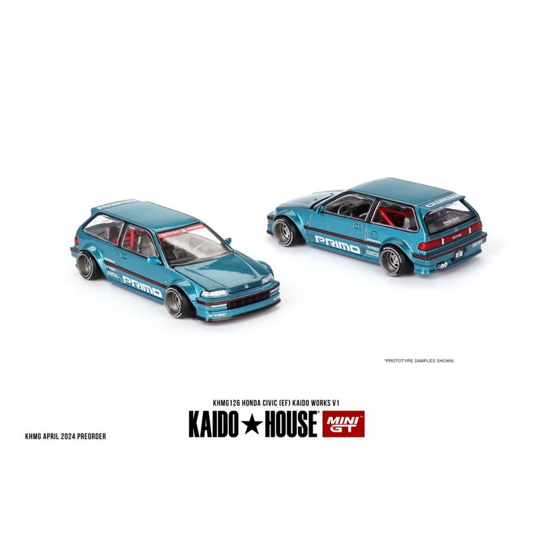 KaidoHouse x Mini GT 1/64 Honda Civic (EF) Kaido Works V1