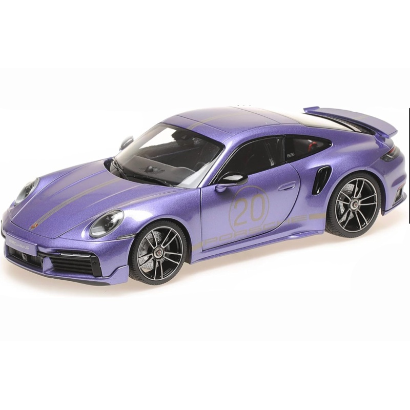 Minichamps 2021 Porsche 911 992 Turbo S Violet Purple Metallic 1:18