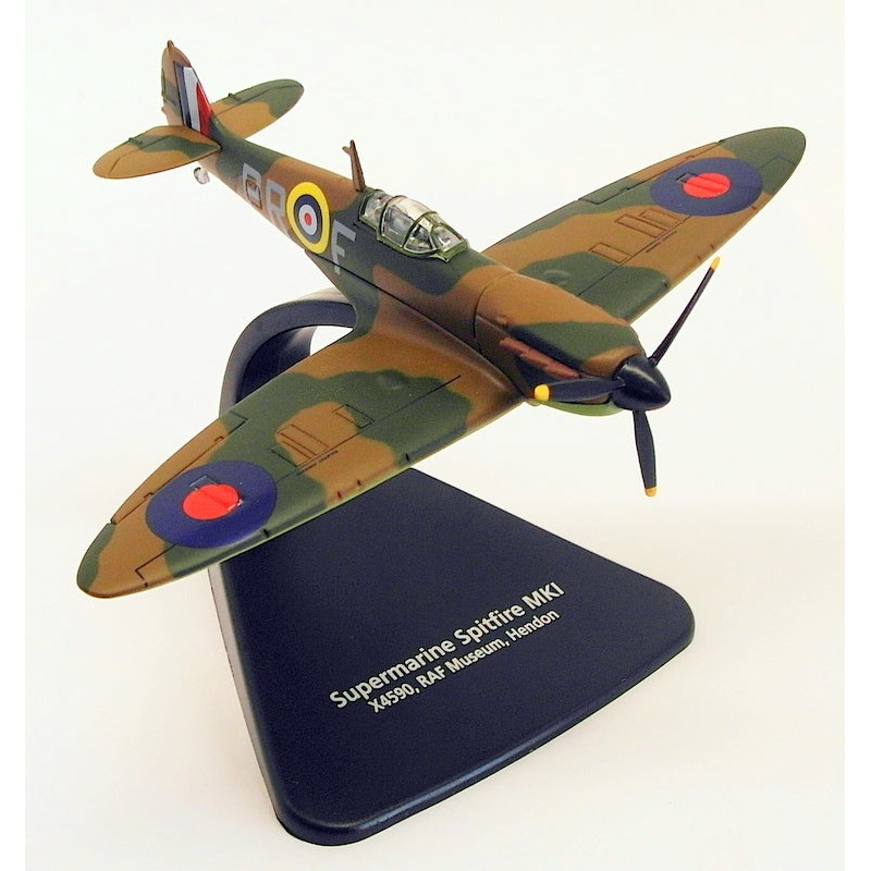 Oxford Diecast 1/72 Scale AC087 - Supermarine Spitfire MkI X4590 RAF Hendon