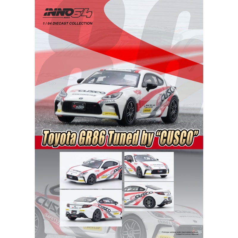 [ETA:  Nov 2025 ] Inno64 1/64 TOYOTA GR86 Tuned by CUSCO