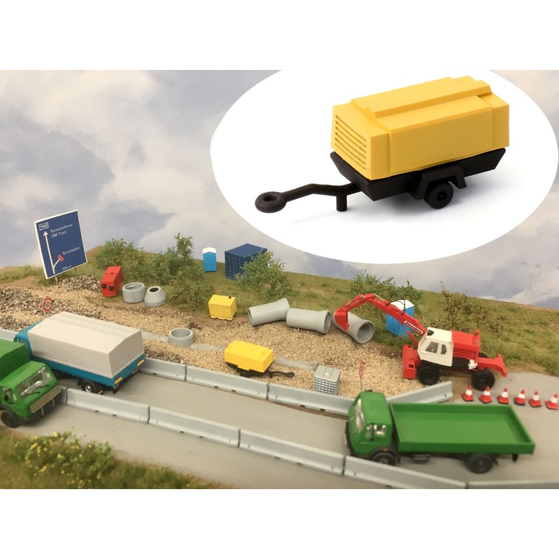Finished model Atlas Copco Compressor