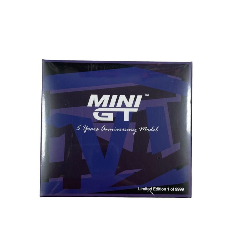 Mini GT 1:64 Nissan Skyline GT-R (R34) V-Spec II MINI GT Digital Camouflage Purple MINI GT 5 Years Anniversary Model