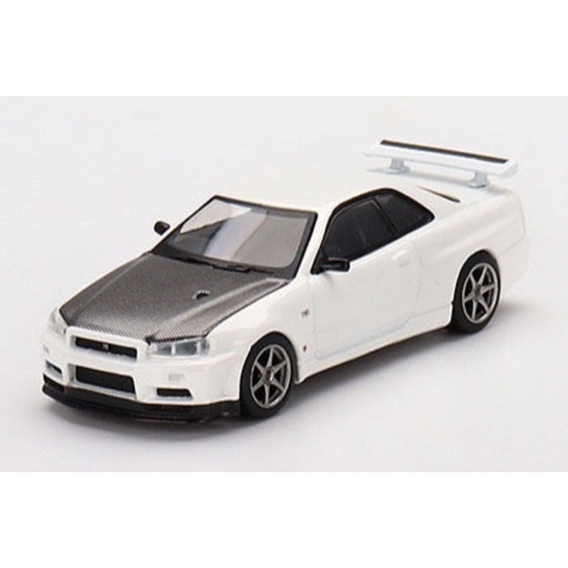 Mini GT 1/64 Nissan Skyline GT-R R34 V-Spec II N1 White ***in clamshell blisters***