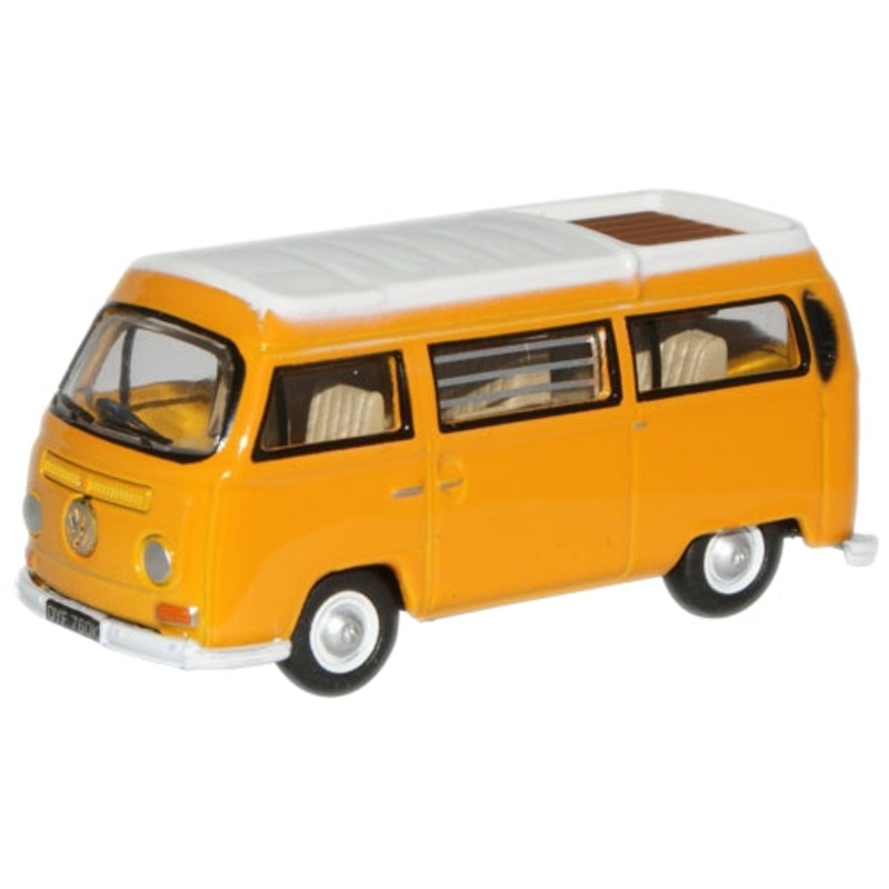 Yellow/White VW Camper Closed - 1:76 Scale