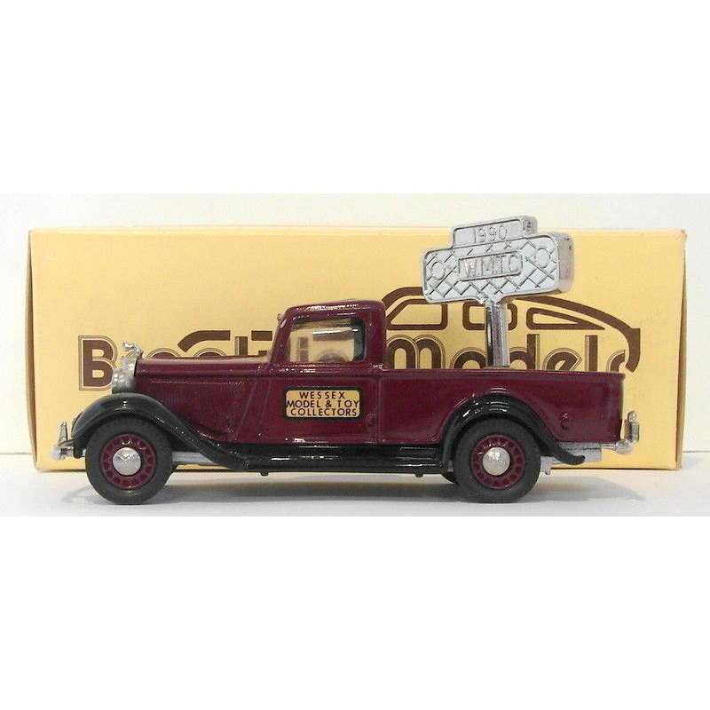 Brooklin 1/43 Scale BRK16A  013B  - 1935 Dodge Pick Up WMTC 1990 1 Of 498 Maroon