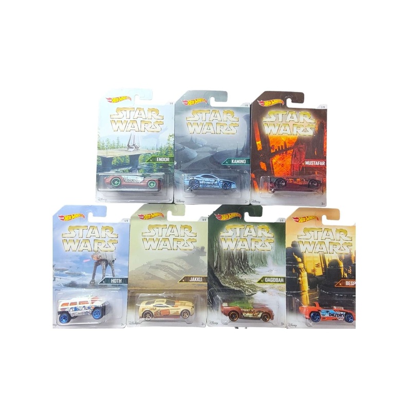EXCLUSIVE Hotwheels Star War set of 7