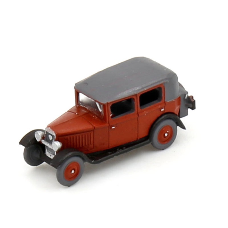 Finished model car Peugeot 201 Berline  Maroon-Black