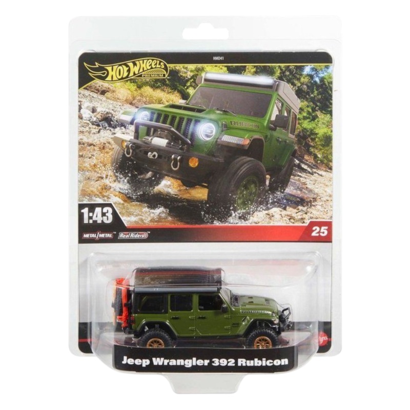 HotWheels Jeep Wrangler 392 Rubicon Imported Premium 1:43 Scale (With Protector)