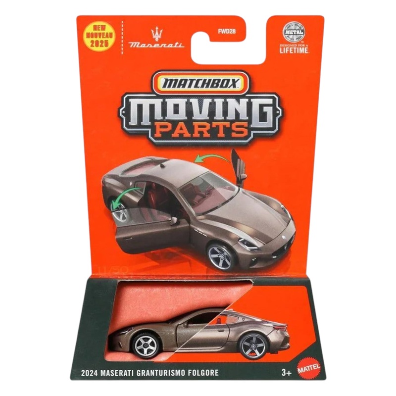 MatchBox 2024 Moving Parts Maserati Granturismo Folgore 1:64 Scale