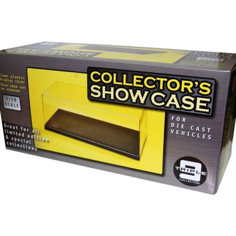 Triple 9 - Accessories - Collector's Showcase Display Acrylic with Black Plastic Base 1:18
