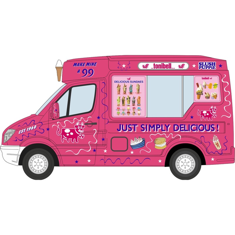 Whitby Mondial Ice Cream Van Tonibell 1:76