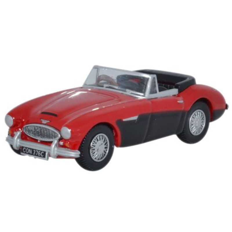 Austin-Healey 3000 Colorado Red_Black - 1:76 Scale