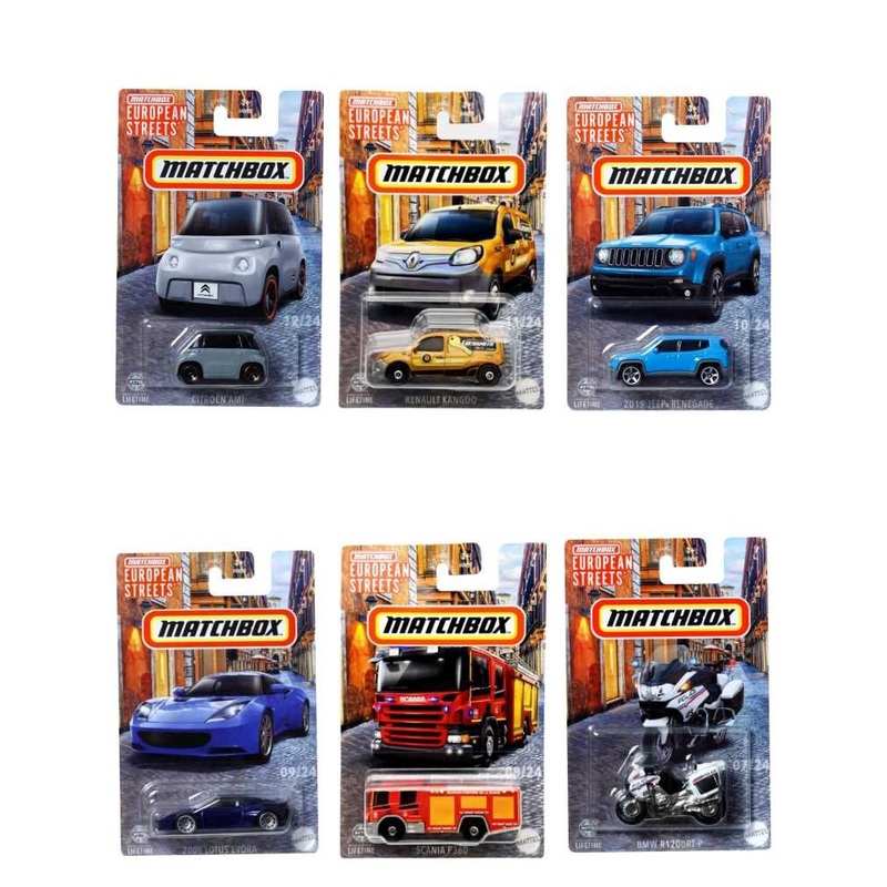 EXCLUSIVE Matchbox European Street Set of 6