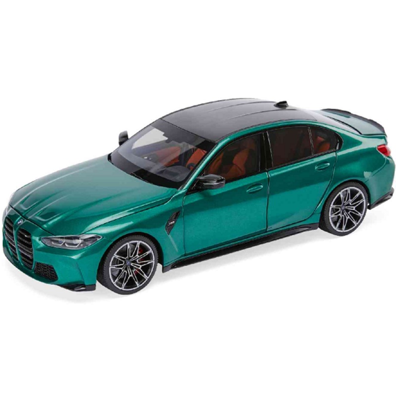 Minichamps 2020 BMW M3 Competition (G80) Isle of Man Green Metallic 1:18