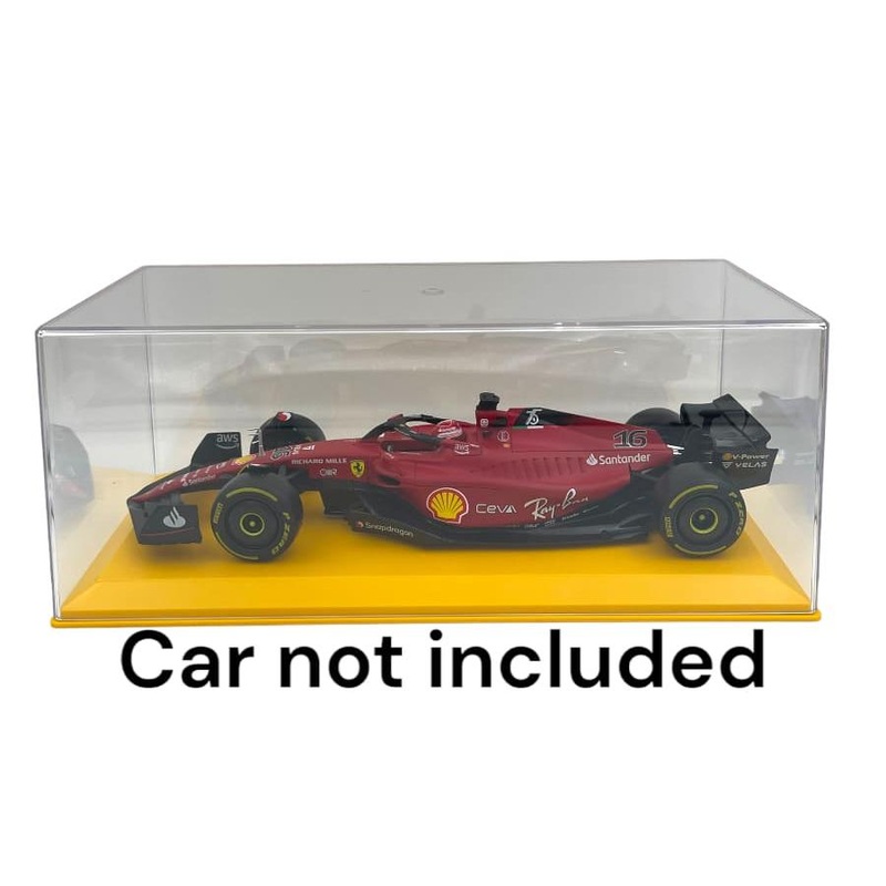 Vetrina Display Case Plexi-Glass with Yellow Base 1:18