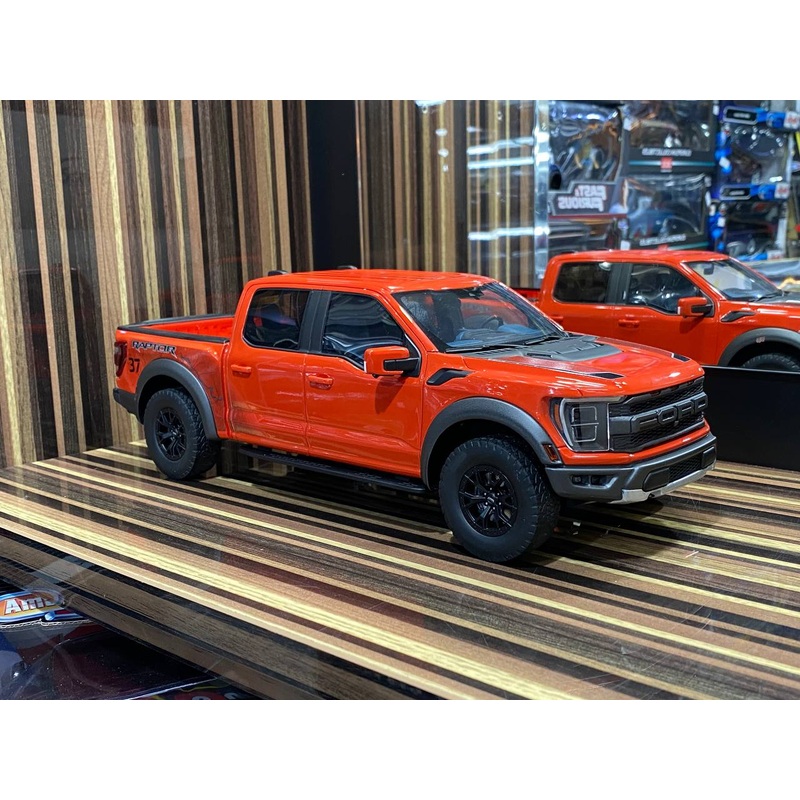 1/18 Diecast Ford F-150 Raptor Orange GT Spirit Scale Model Car