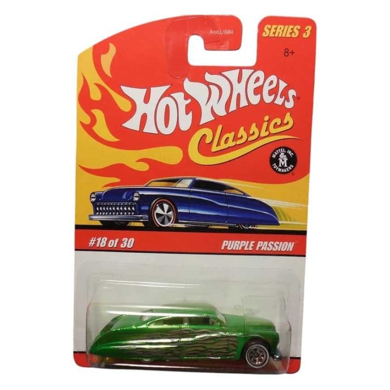 Exclusive Hotwheels Classic purple passion die-cast chassis