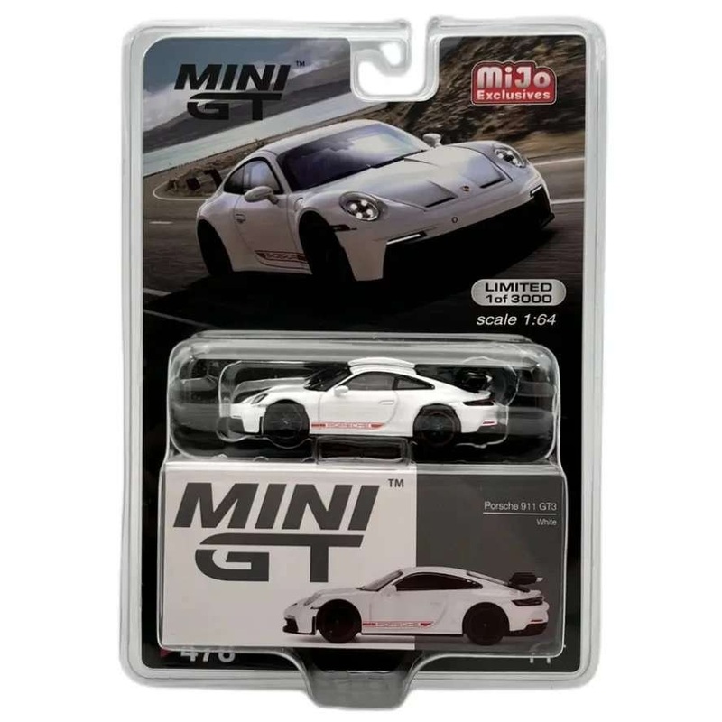 Mini GT Porsche 911 GT 3 White no 478
