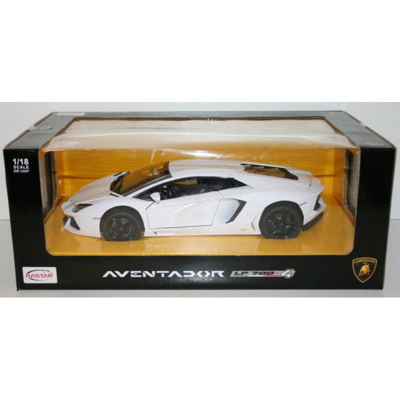Rastar 1/18 Scale Metal Model - 61300 Lamborghini Aventador LP700-4 - White