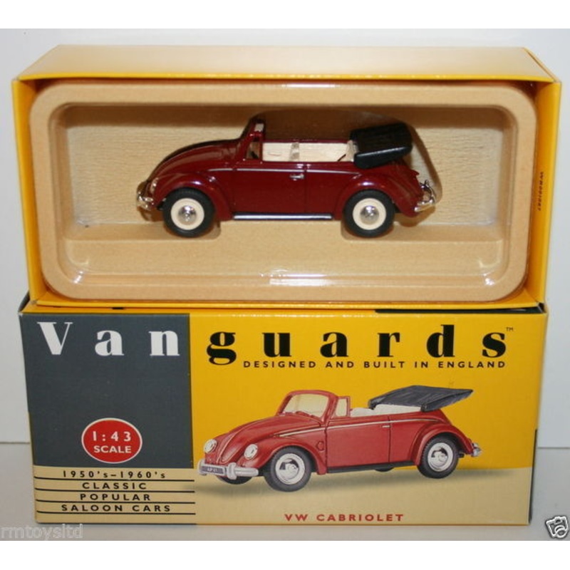 VANGUARDS 1/43 VA2000 VOLKSWAGEN VW BEETLE CABRIOLET RED