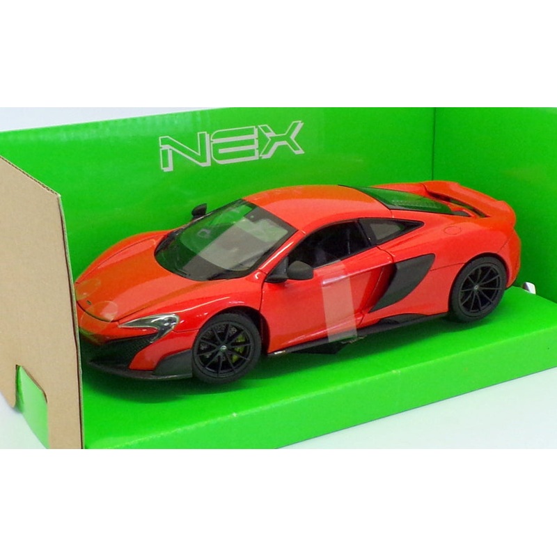 Welly 1/24-27 Scale Model Car 24089W - McLaren 675LT - Red