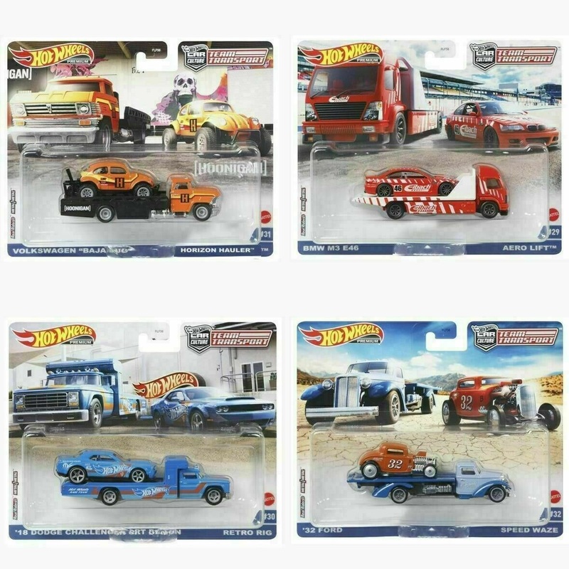 Hot Wheels 1:64 Car Culture Team Transport ( Set of 4 ) L CASE