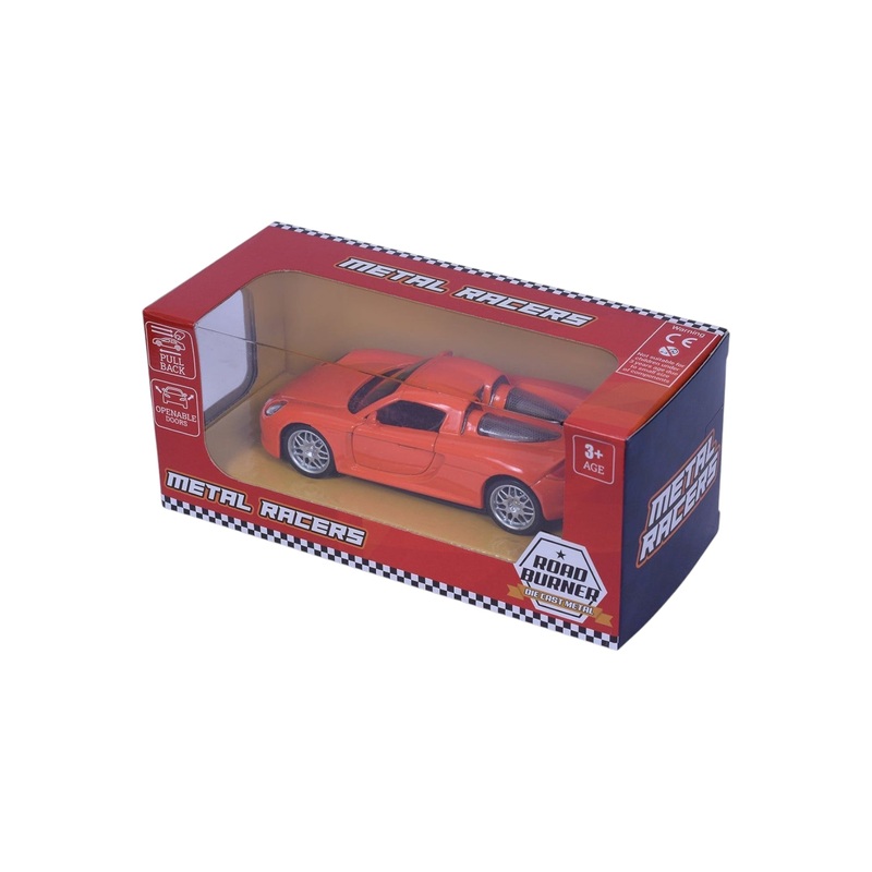 Road Burner Metal Racers Porsche Carrera Pull Back