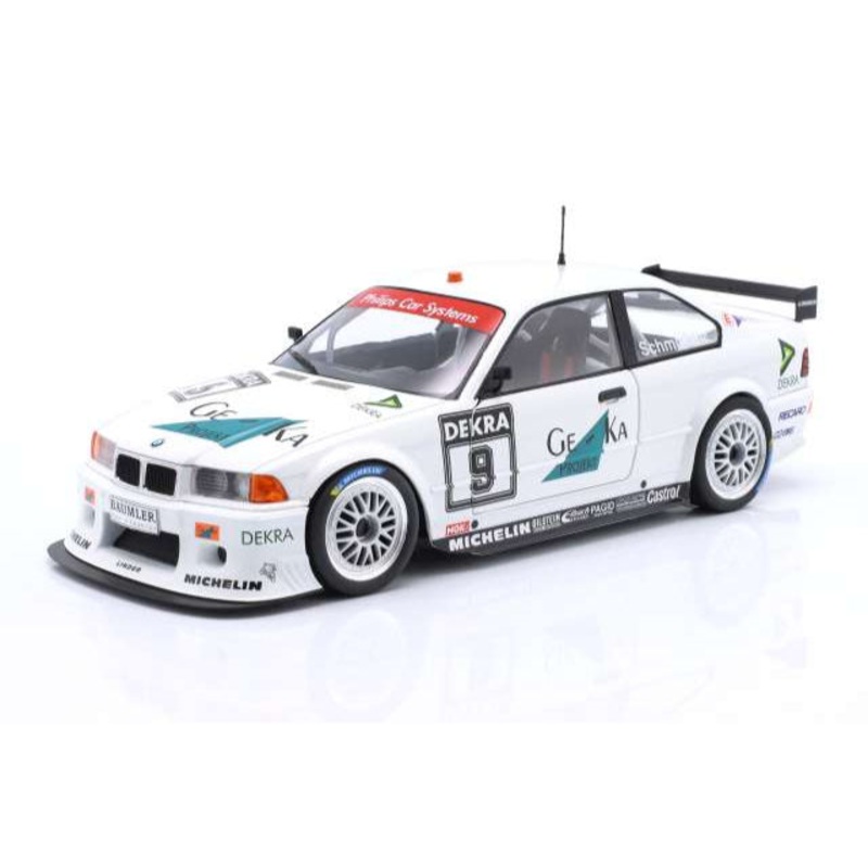 Werk83 1994 BMW M3 E36 Geka Dekra No 9 DTM Season 1994 Schmickler White 1:18
