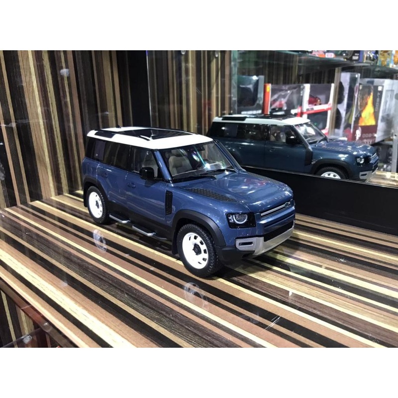 1/18 Diecast Land Rover Defender 110 Blue Almost Real Scale Model Car