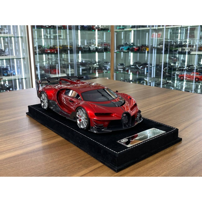 1/18 resin Models Limited 30 pcs HH Models Bugatti Vision GT Metallic Red