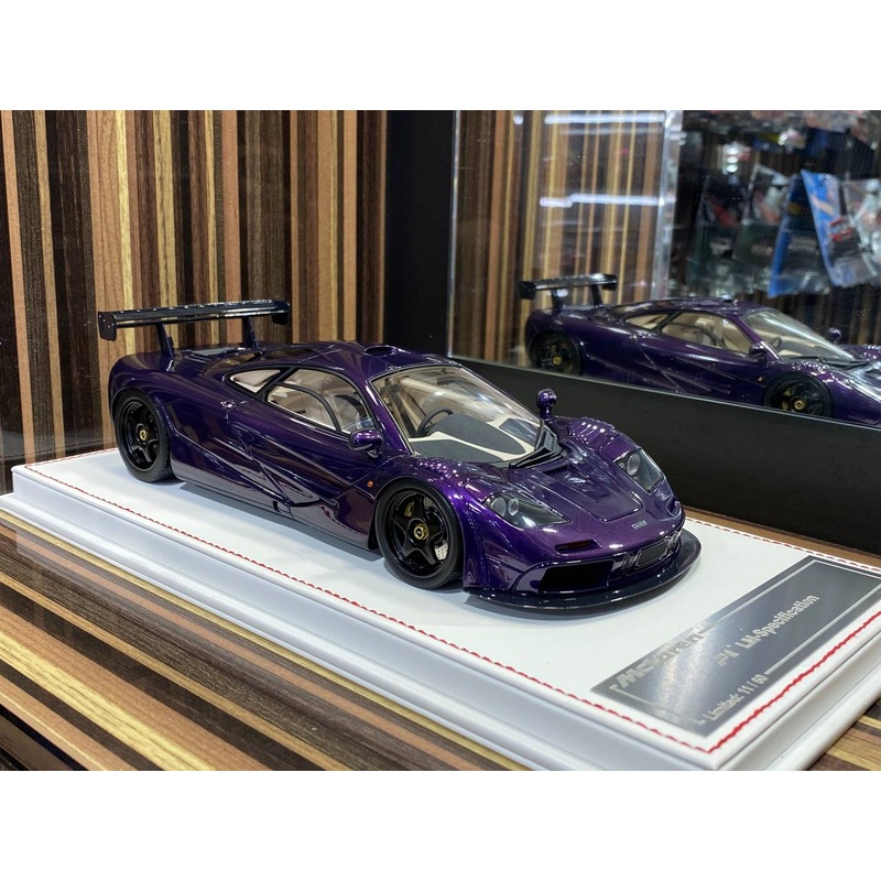 Davis & Giovanni McLaren F1 LM-Specification - 1/18 Resin Model- Viola Hong Kong / Black Rim