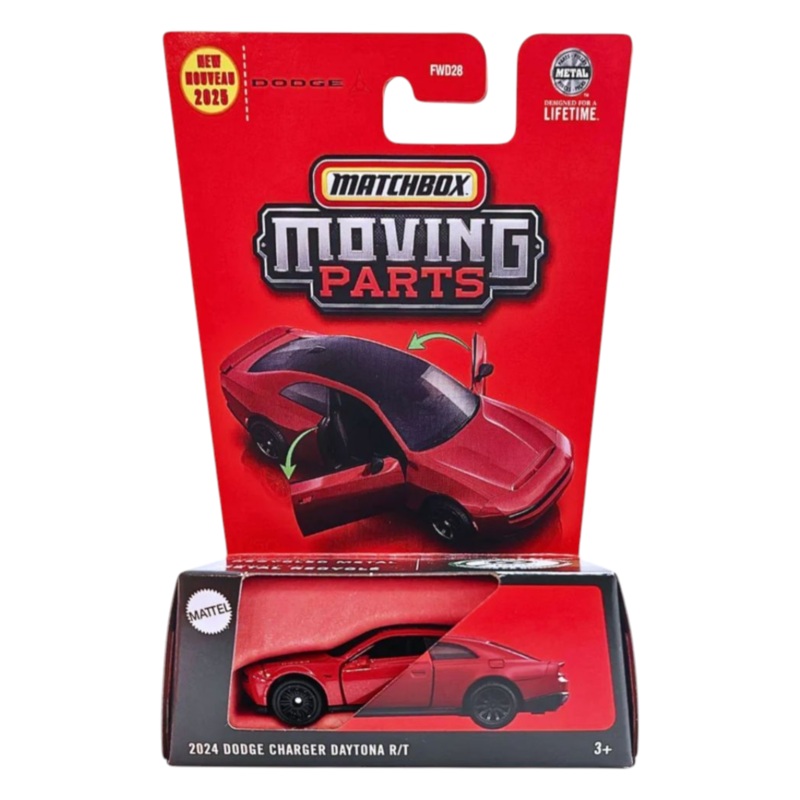 Matchbox Moving Parts 2024 Dodge Charger Daytona R/T Imported Mainline 1:64 Scale