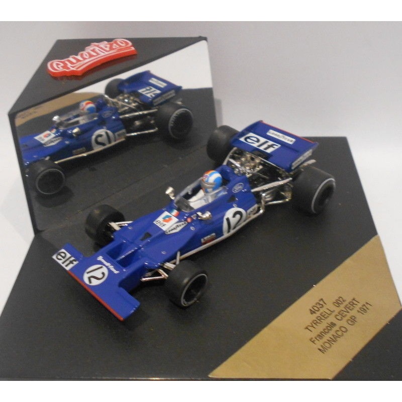 Quartzo 1/43 Scale - 4037. TYRRELL 002 FRANCOIS CEVERT MONACO GP 1971