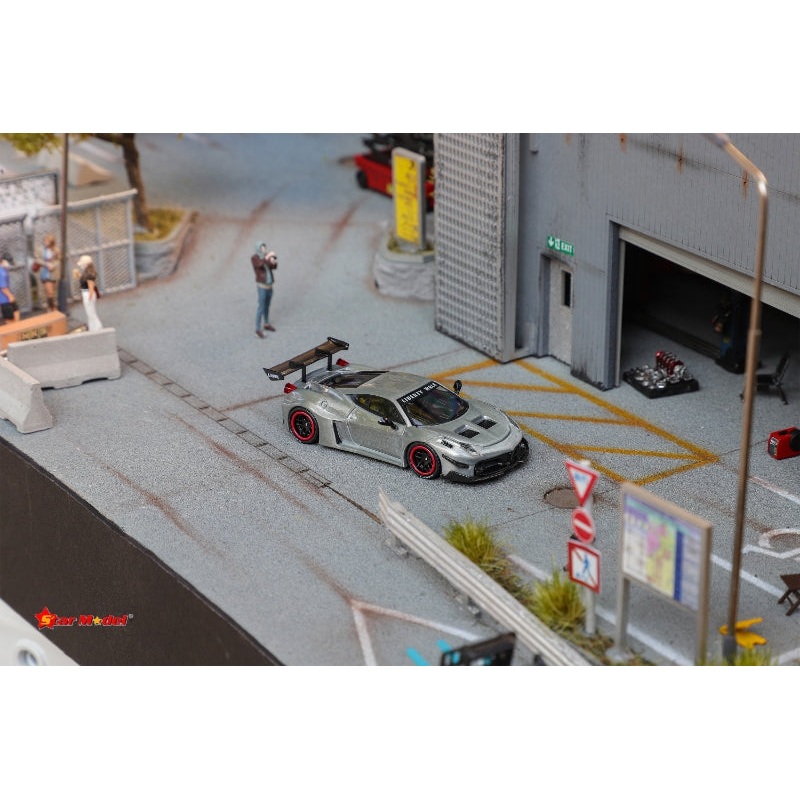 Star Model 1/64 LB-Silhouette Works 458 GT Wide Body - 2024 Foshan AIT Event Raw Special