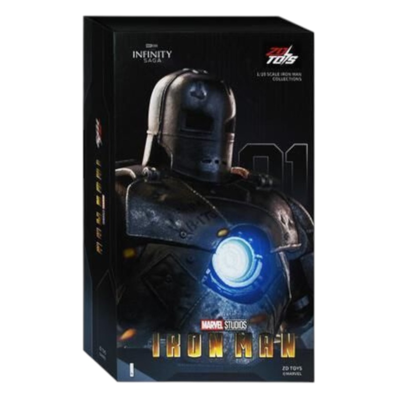 ZD Toys Marvel Studios The Infinity Saga Iron Man MK1 1:10 Scale Iron Man Collections (Size-7 Inch)