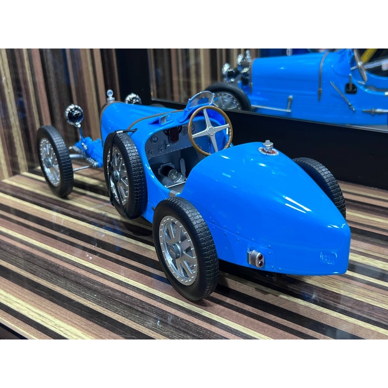 1/12 Diecast Bugatti T35 Blue Norev Scale Model Car