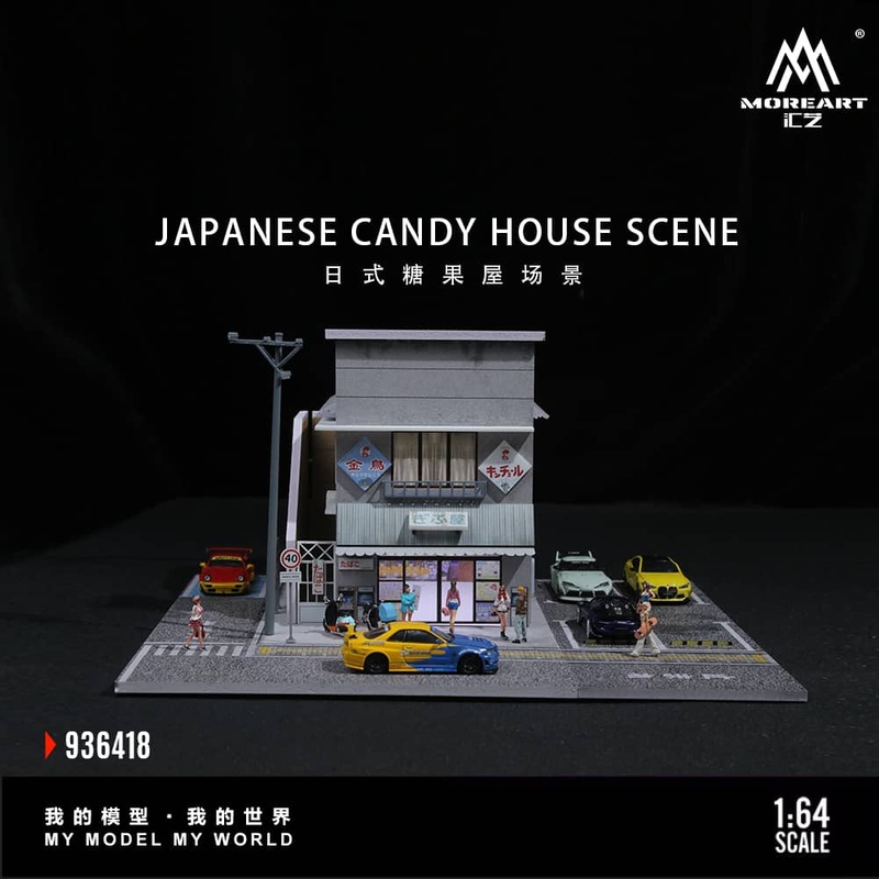 [ETA:  Nov 2025 ] MoreArt 1/64 Japanese Candy House (MO936418)Size: 30 x 30 x 15.6cmcm