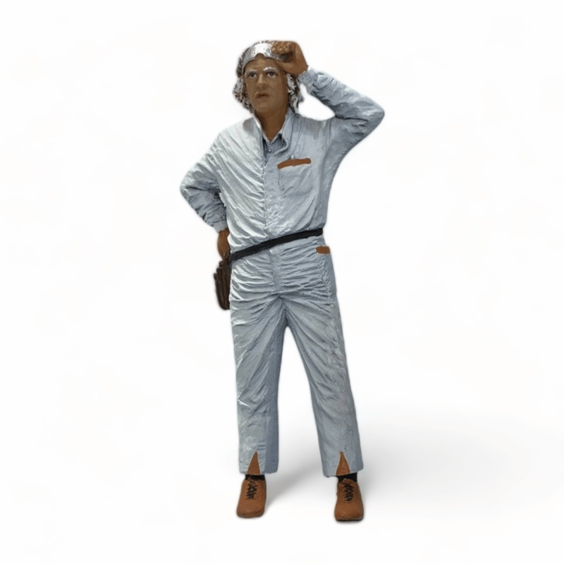 Figure Doc Brown Back to the Future White by SF 1/18 (1of500)