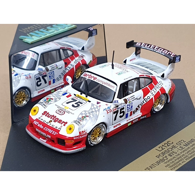 Vitesse 1/43 Scale L212C - Porsche GT2 Faturbo #75 Le Mans 1997