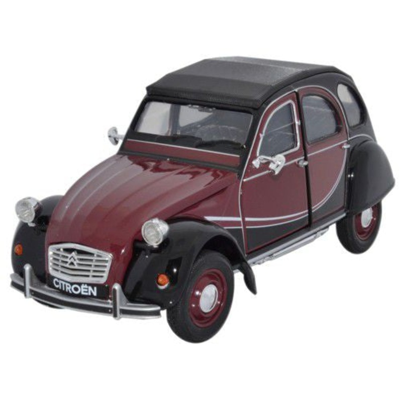 Welly Citroen 2CV Red & Black - 1:24 Scale