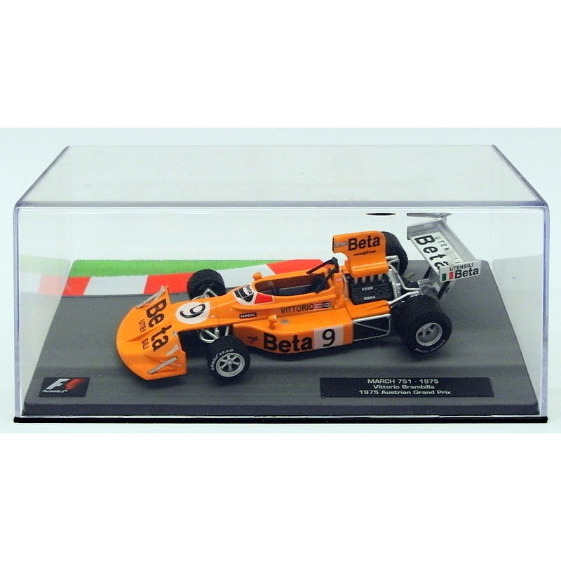Altaya 1/43 Scale Model Car 27318 - F1 March 751 - V.Brambilla Austrian GP 1975