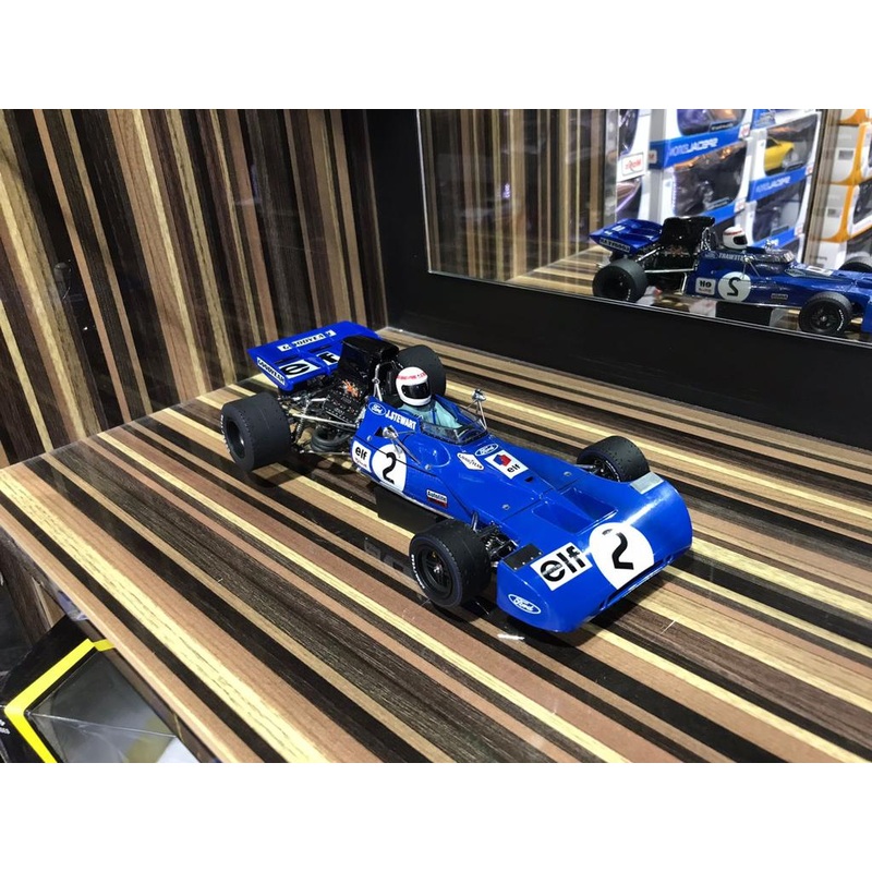 1/18 Diecast Miniature Ford F1 Elf2 Exoto Blue Model Car
