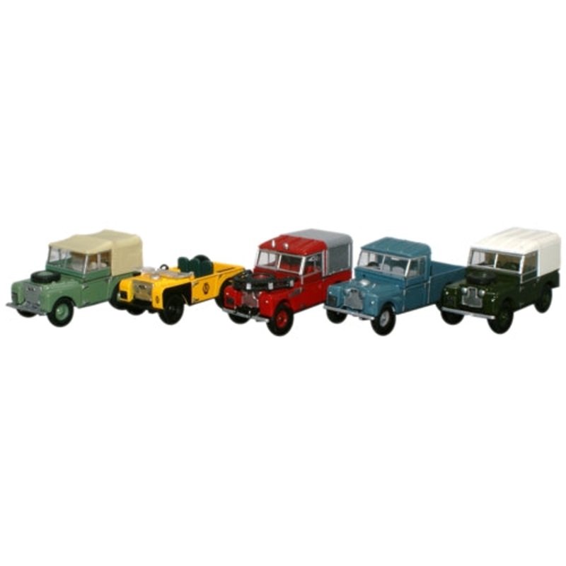 5 Piece Land Rover Collection - 1:76 Scale