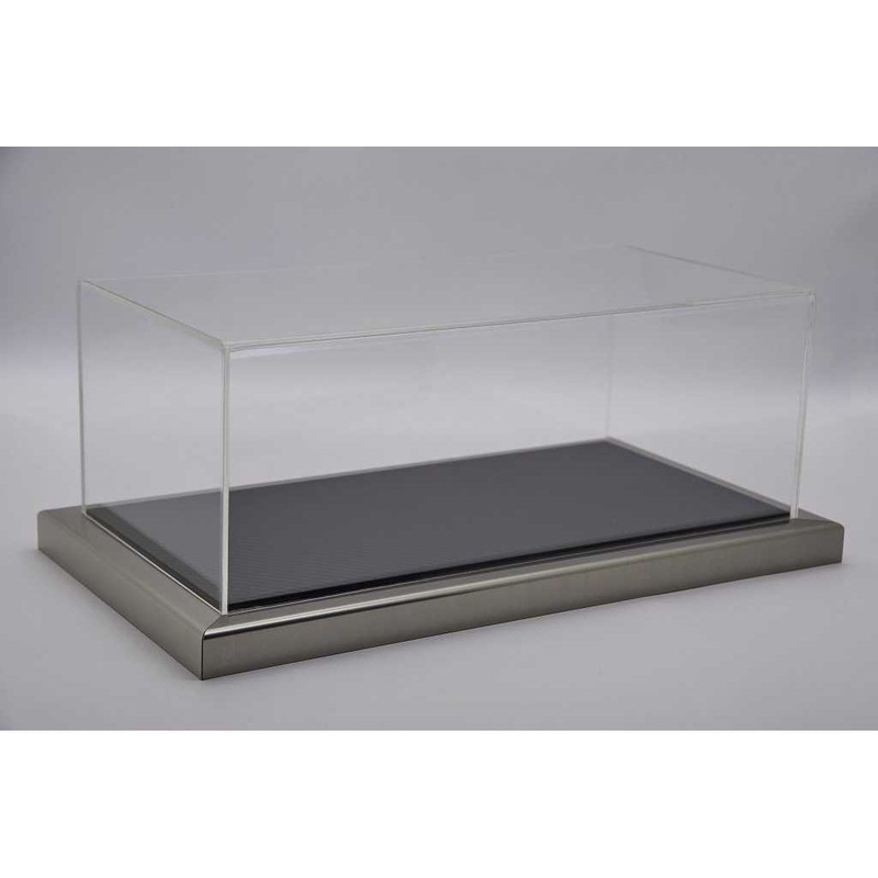 Atlantic Case Dieppe Metal Acrylic Display Case w/ Carbon Fiber Effect Base 1:18