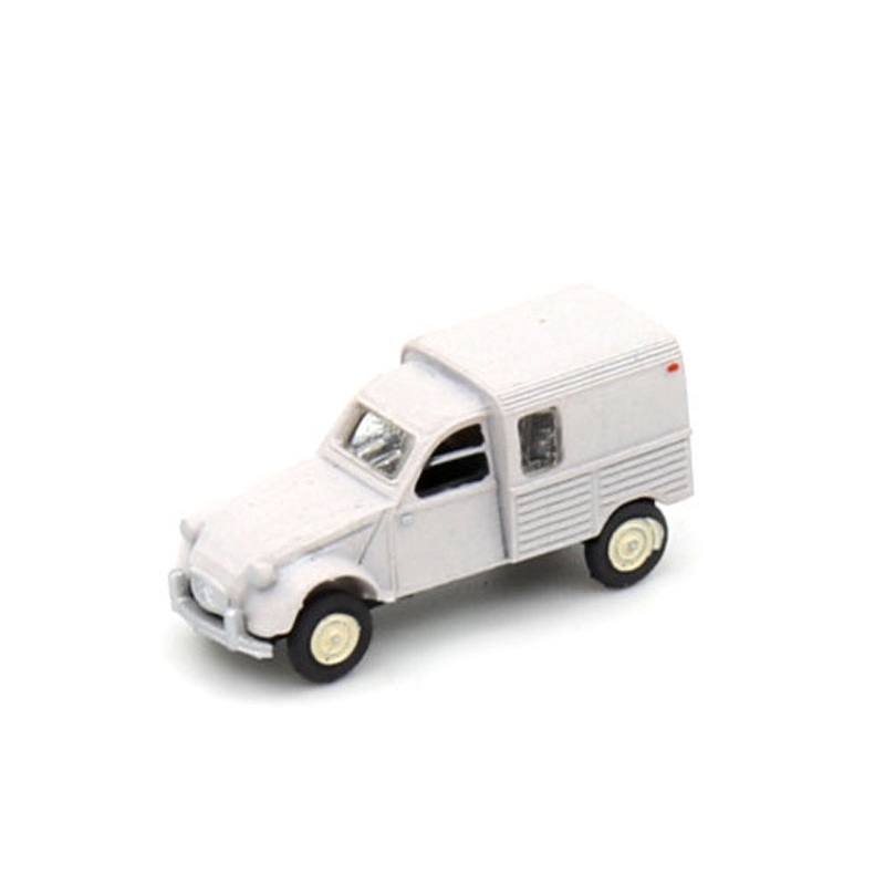 Ready-made model car Citron 2CV AZU light grey