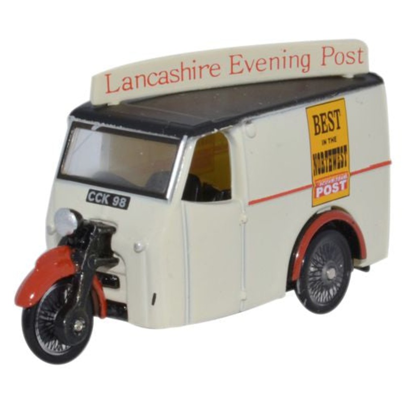 Tricycle Van Lancashire Evening Post - 1:76 Scale