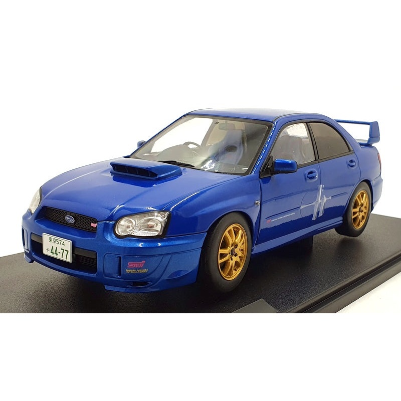 Solido 1/18 Scale S1812301 - 2003 Subaru Impreza WRX STI - Sonic Blue