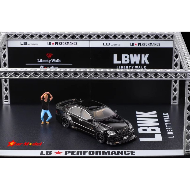 Star Model 1/64 Liberty Walk Crown Mk12 LB Nation Modified - Presentation Black
