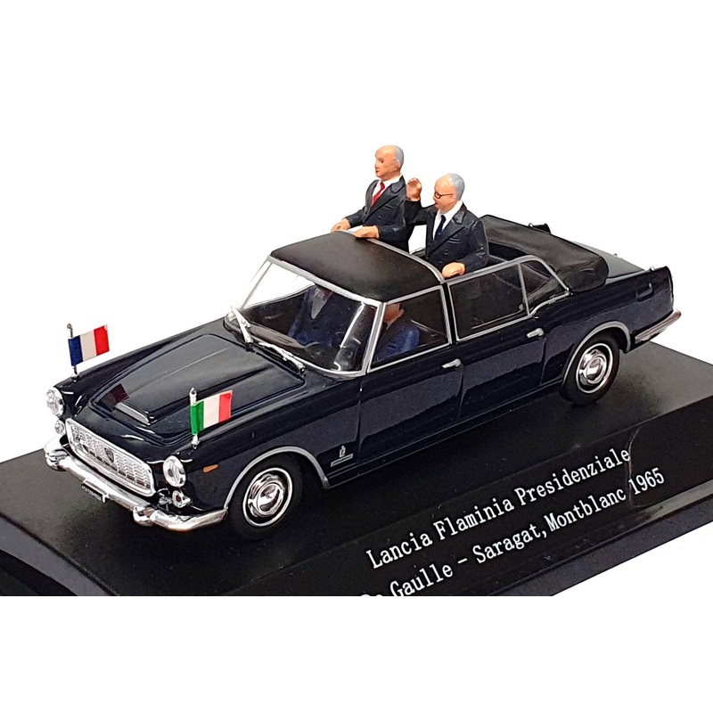 Starline 1/43 Scale 56041 Lancia Flaminia Pr. De Gaulle Montblanc 1965 Dk. Blue