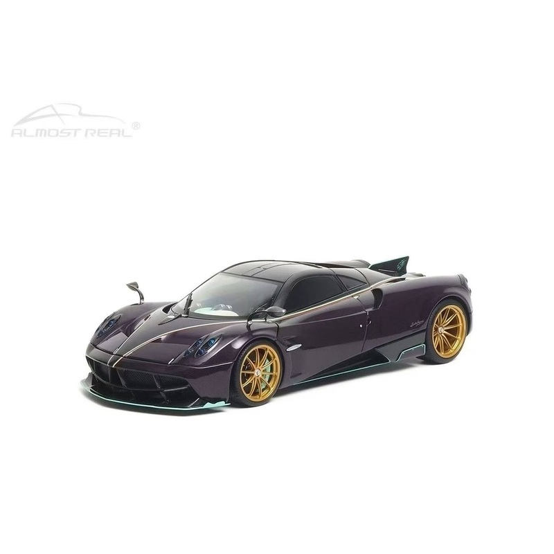 Almost-Real 2016 Pagani Huayra Dinastia Yazi Purple Carbon w/ Teal 1:18
